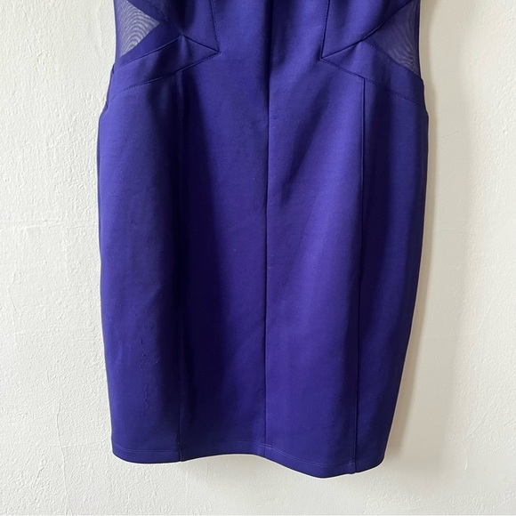 Guess Purple Sheath Mini Dress V-Neck Sleeveless - Picture 4 of 8